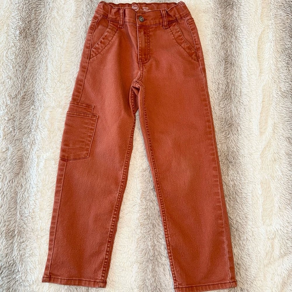 Wonder Nation Girls Burnt Cargo Jeans